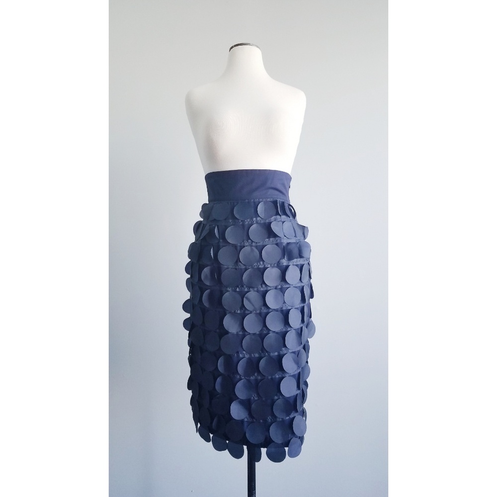 Shabby Apple Navy Curiouser and Curiouser Skirt
